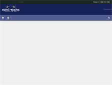 Tablet Screenshot of fencingboise.com